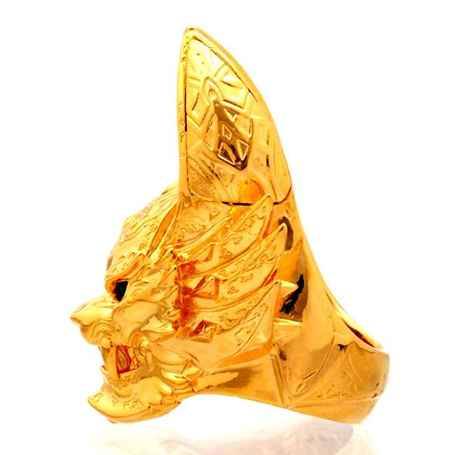 牙狼 GARO ガロ 黄金騎士GAROリング 鋼牙 ver. Goldメッキ JAP