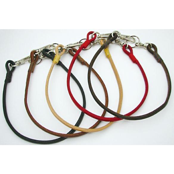 ウォレットチェーン 牛革 ナチュラルタンニン レザー 手作り 厚平 革