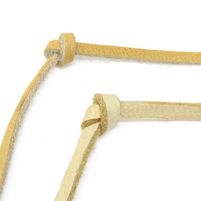 鹿革 ストレートカッティング 2mm 3mm ディアスキン 銀面付 90cm