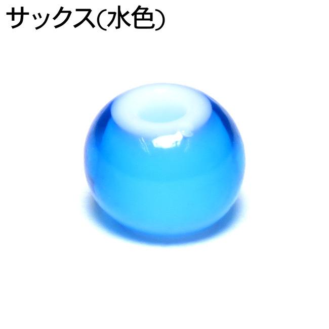 ホワイトハーツ ガラス ビーズ 約5mm 10粒 鹿革紐 約2mm×1000mm セット