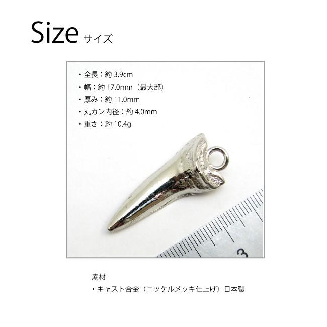 【サメの歯】のペンダントトップ アクセサリー パーツ ペンダント サメ牙 サメ歯 ペンダントトップ