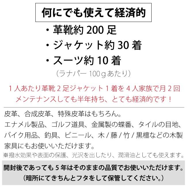 ラナパー 250ml おまけクロス付き 皮革 トリートメント 天然油100％ Renapur [正規品] メンテナンス 栄養補給 カビ 乾燥 コーティング ファスナー滑り 大掃除｜crimsonchain｜04