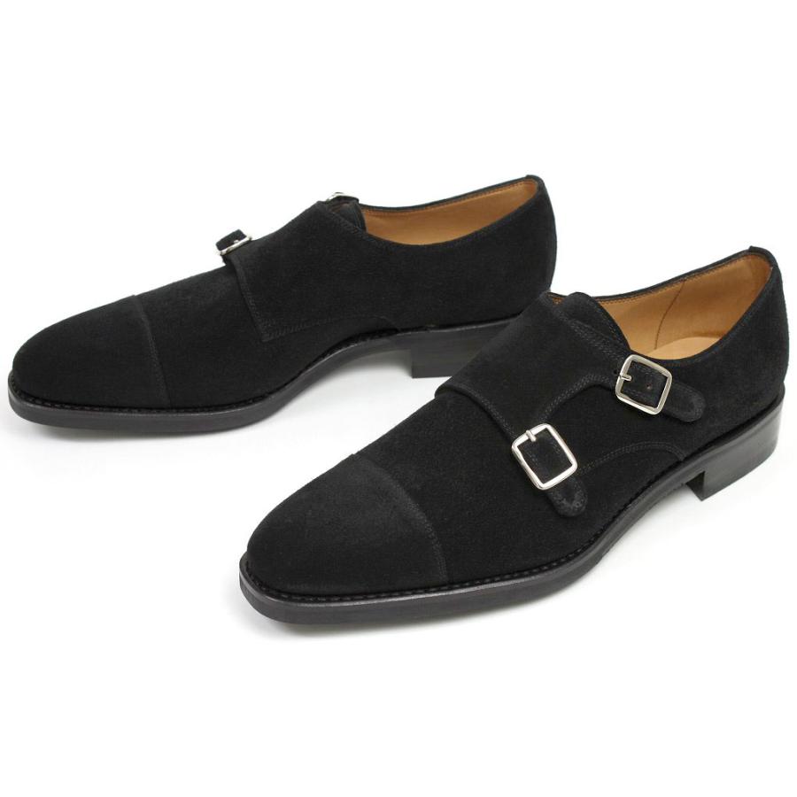 ヤンコ ダブルモンク ブラックスエード （YANKO 14184 BLACK SUEDE