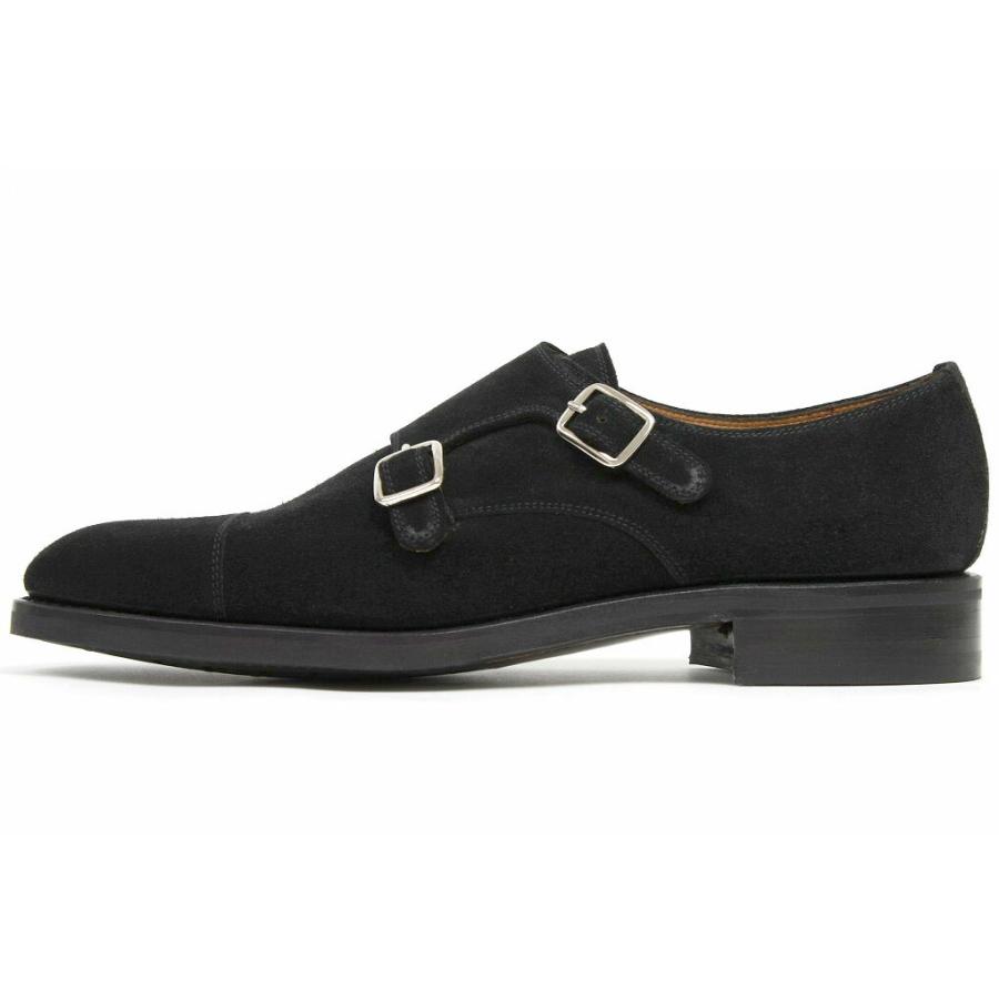 ヤンコ ダブルモンク ブラックスエード （YANKO 14184 BLACK SUEDE 