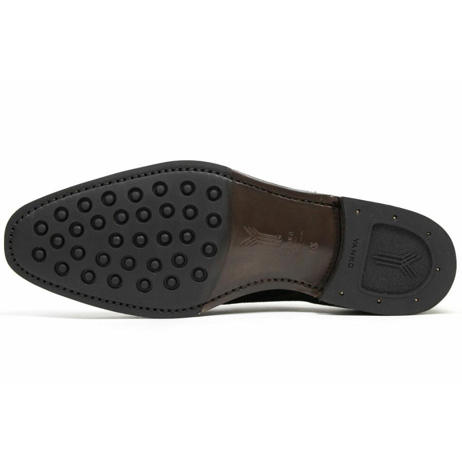 ヤンコ ダブルモンク ブラックスエード （YANKO 14184 BLACK SUEDE