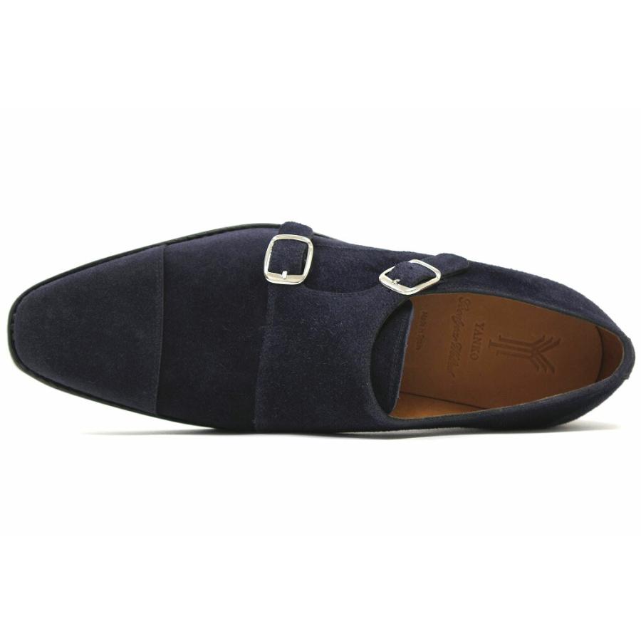 ヤンコ ダブルモンク ネイビースエード （YANKO 14184 NAVY SUEDE