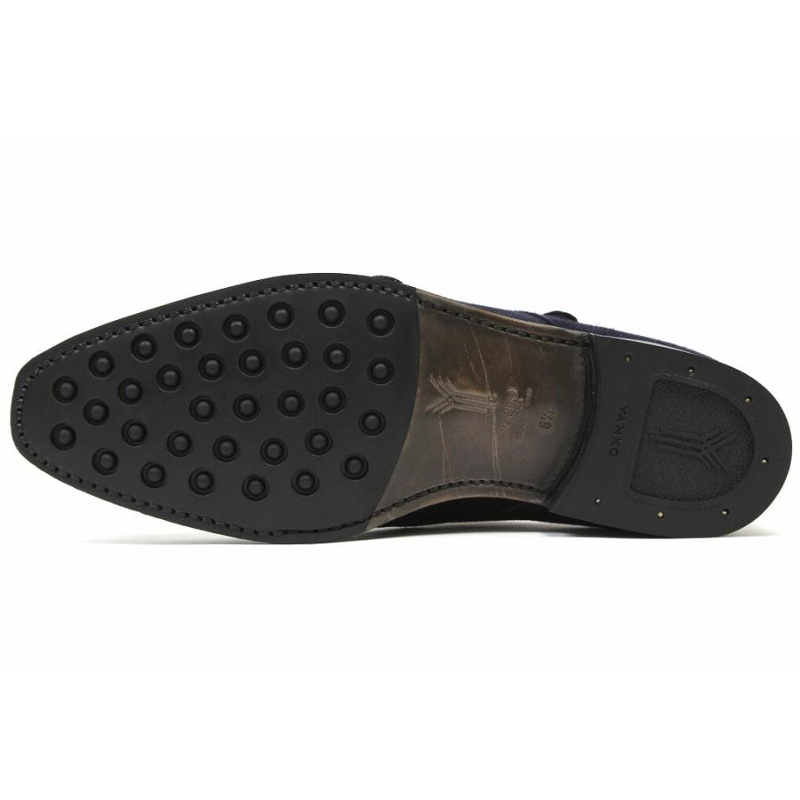 ヤンコ ダブルモンク ネイビースエード （YANKO 14184 NAVY SUEDE