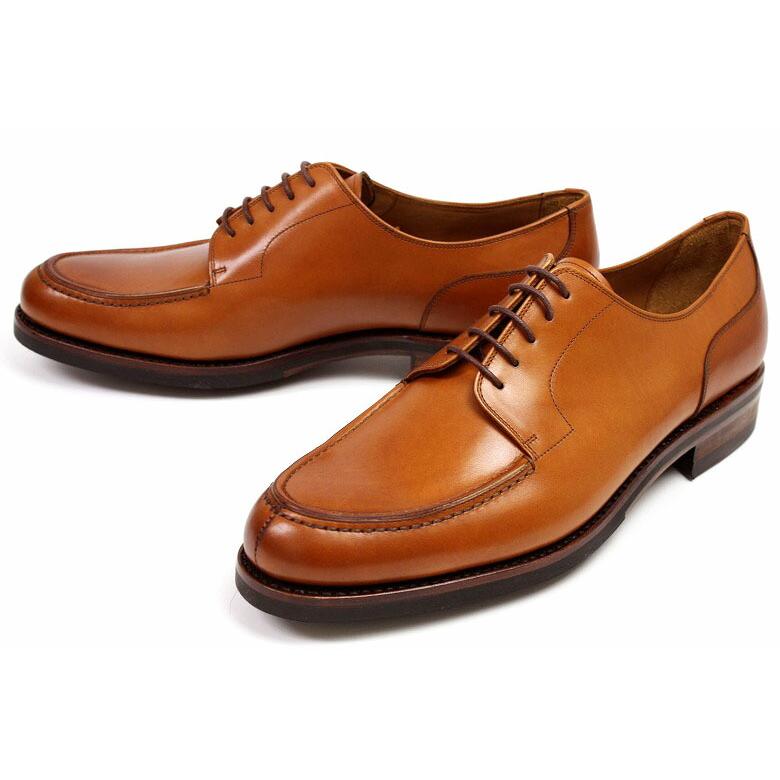 【美品】YANKO ヤンコ Uチップ 6½ グレインレザー スペイン製 ブラウン ヤンコ Uチップ ライトブラウン（YANKO 14424 LIGHT BROWN） : CRISPIN