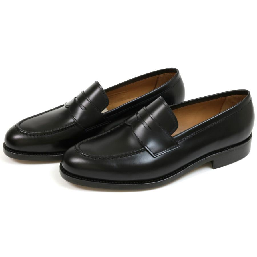 YANKO　ヤンコ　ブラックレザー ローファー 　サイズ9.5 ヤンコ ローファー ブラック （YANKO 14506 BLACK） : CRISPIN
