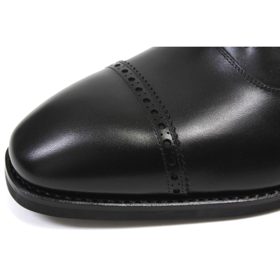 YANKO ヤンコ　クォーターブローグ　ネイビー　UK7.5(26cm) ヤンコ クォーターブローグ ブラック （YANKO 14727 BLACK） : CRISPIN