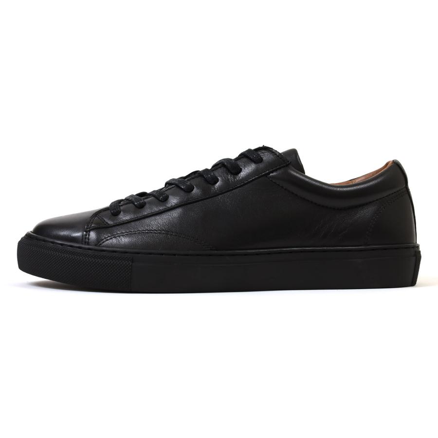 Amb レースアップスニーカー ブラックレザー Amb CLIVE SAUVAGE BLACK 