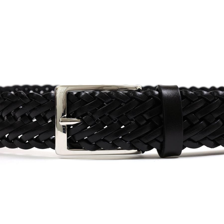 アンダーソンズ レザーメッシュベルト 30mm ブラック Anderson's 0509