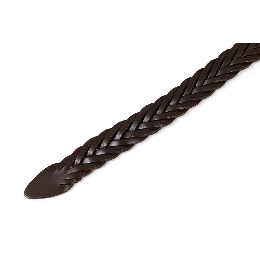 アンダーソンズ レザーメッシュベルト 25mm ダークブラウン Anderson's