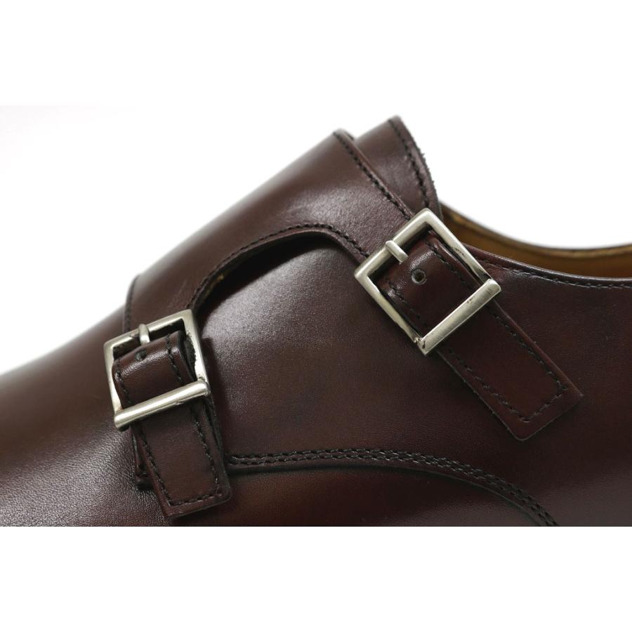 Berwick 革靴 ダブルモンク ストレートチップ 3637 24㎝ 茶色 Berwick 革靴 ダブルモンク ストレートチップ 3637 24㎝ 茶色