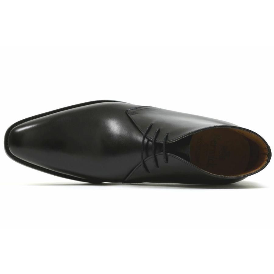 バーウィック チャッカブーツ ボックスカーフ ブラック （Berwick 910