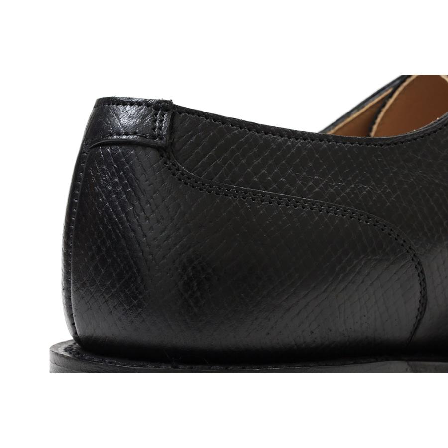 クロケット＆ジョーンズ　Ｕチップ　バスロウ　ブラック　ハッチグレイン　CROCKETT&JONES　BASLOW　BLACK　HATCH　GRAIN　SIDESの画像