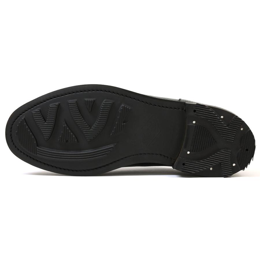 クロケット＆ジョーンズ　Ｕチップ　バスロウ　ブラック　ハッチグレイン　CROCKETT&JONES　BASLOW　BLACK　HATCH　GRAIN　SIDESの画像