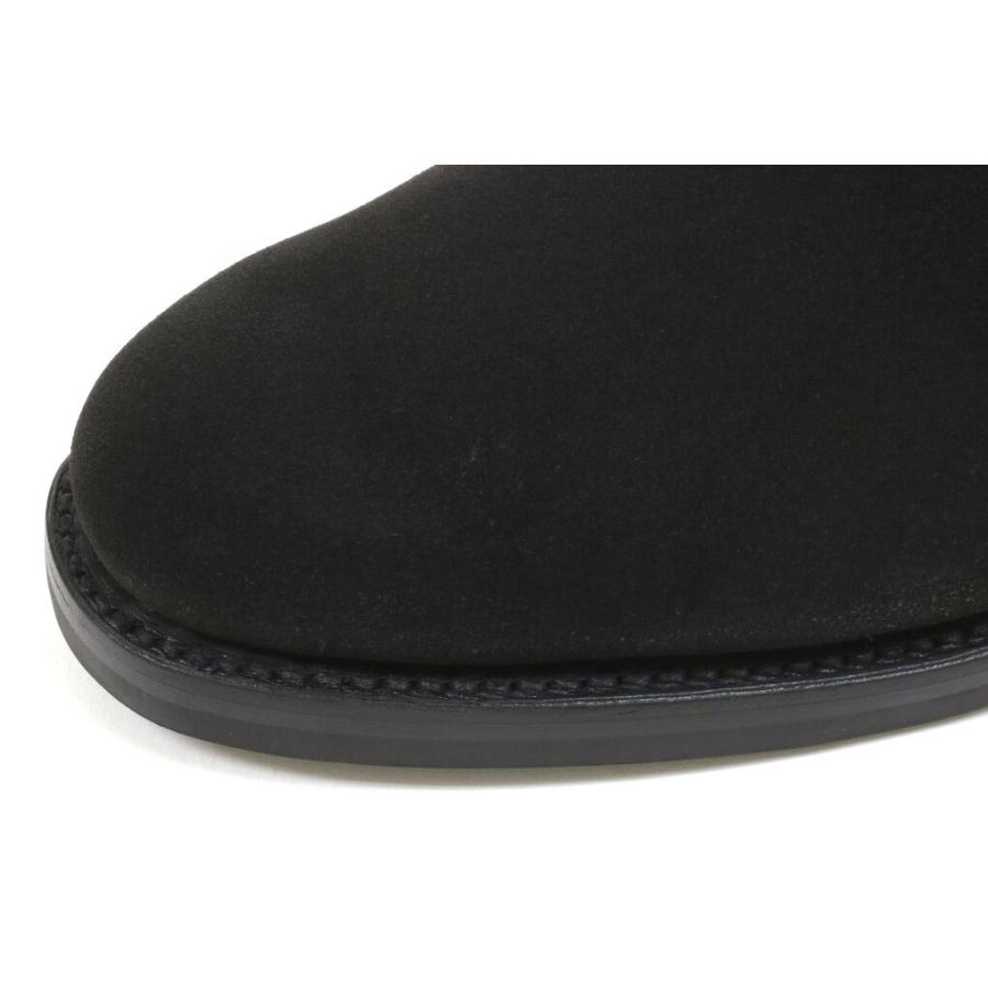 クロケット＆ジョーンズ　チャッカブーツ　チルターン　ブラックスエード　ダイナイトソール（CROCKETT&JONES　CHILTERN　BLACK　SUEDE）の画像