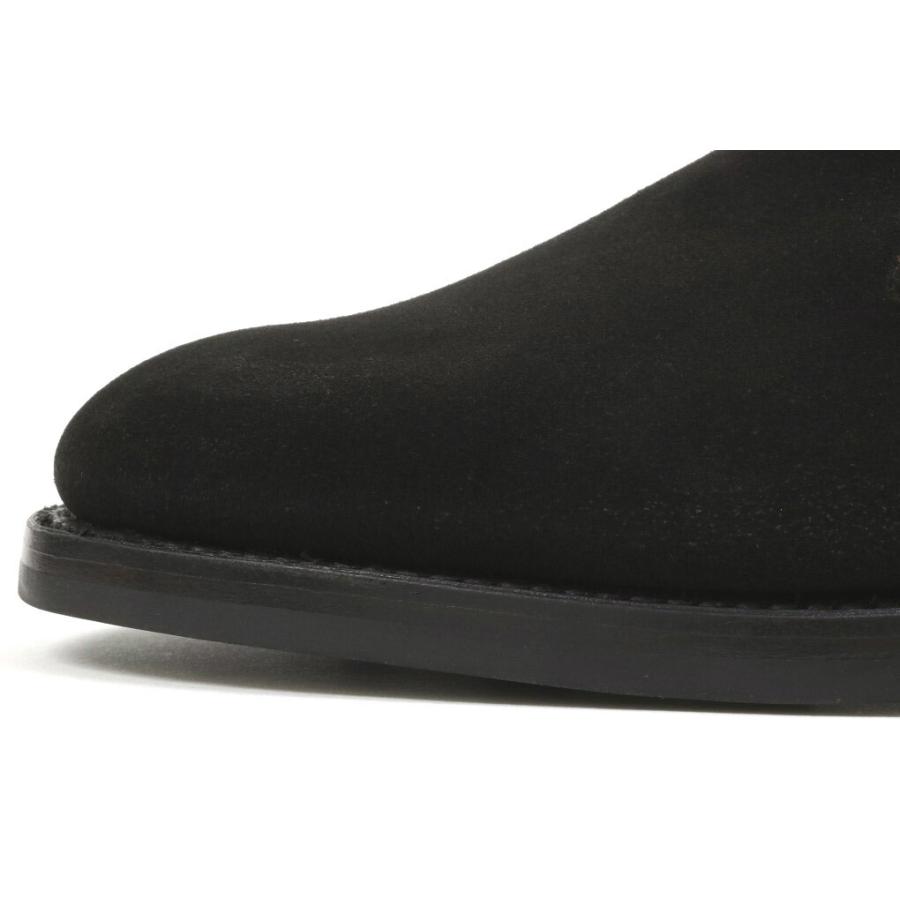 クロケット＆ジョーンズ　チャッカブーツ　チルターン　ブラックスエード　ダイナイトソール（CROCKETT&JONES　CHILTERN　BLACK　SUEDE）の画像