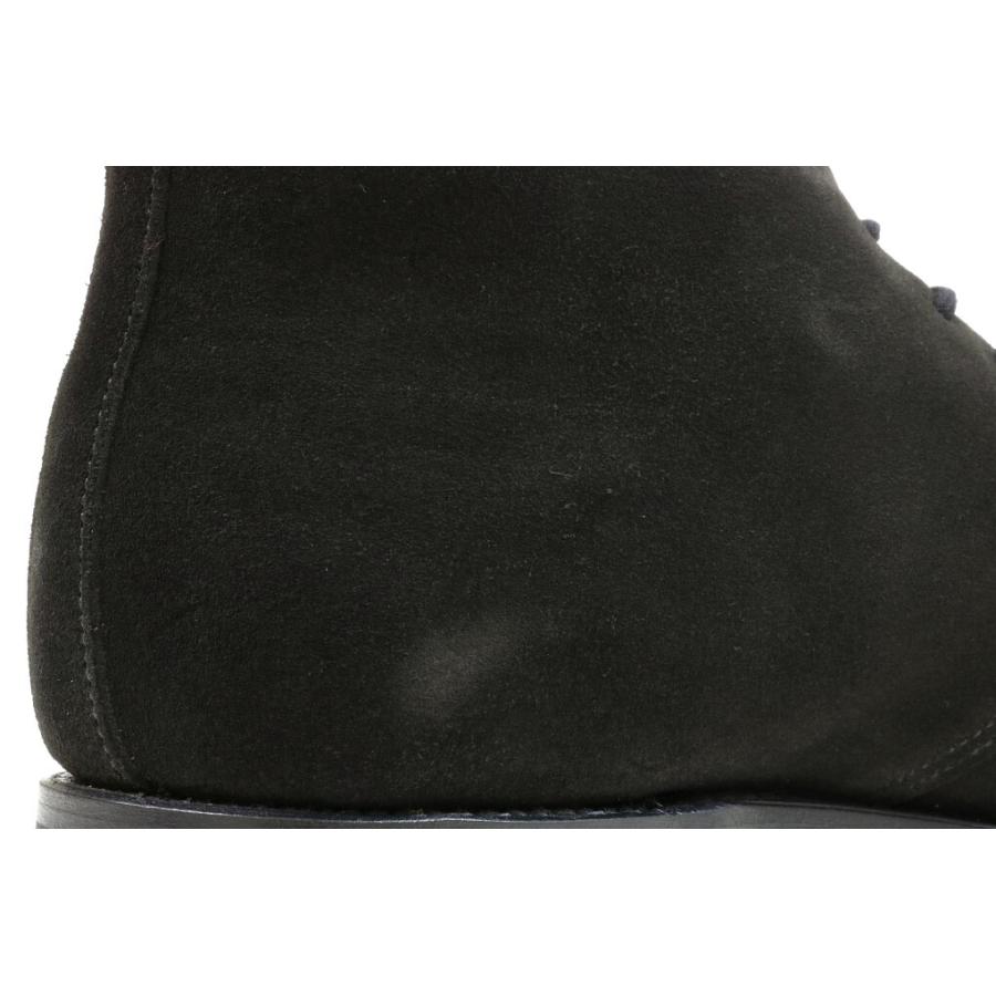 クロケット＆ジョーンズ　チャッカブーツ　チルターン　ブラックスエード　ダイナイトソール（CROCKETT&JONES　CHILTERN　BLACK　SUEDE）の画像