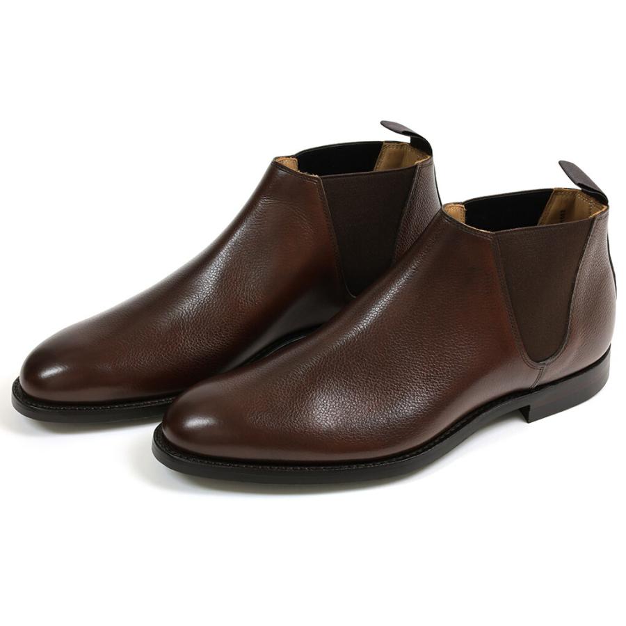 CROCKETT & JONES サイドゴアブーツ ブラウン - サイドゴアブーツ