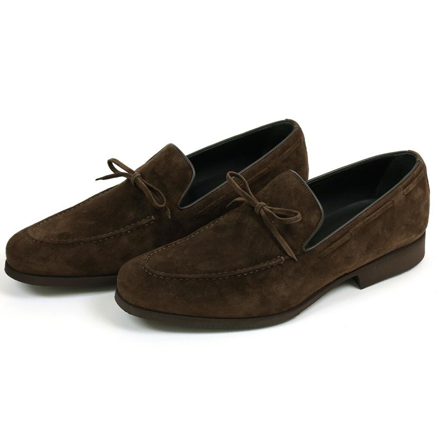 フェランテ リボンローファー ペガソ ダークブラウンスエード FERRANTE