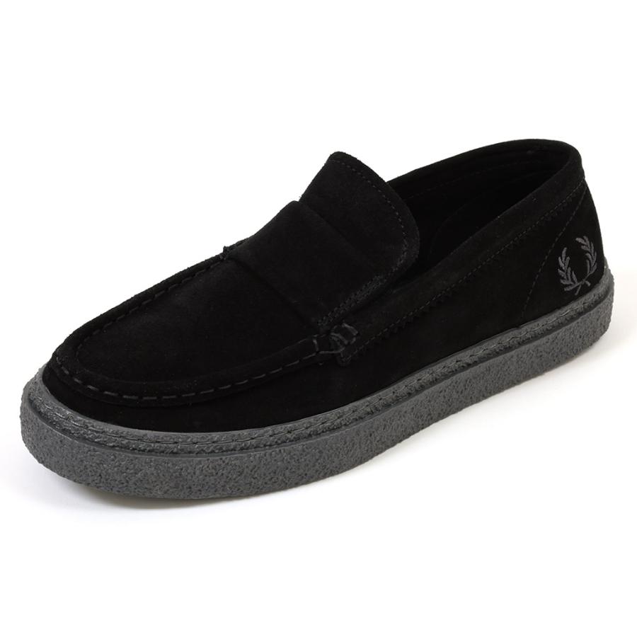 フレッドペリー ダーソン ローファー スエード ブラック FRED PERRY 