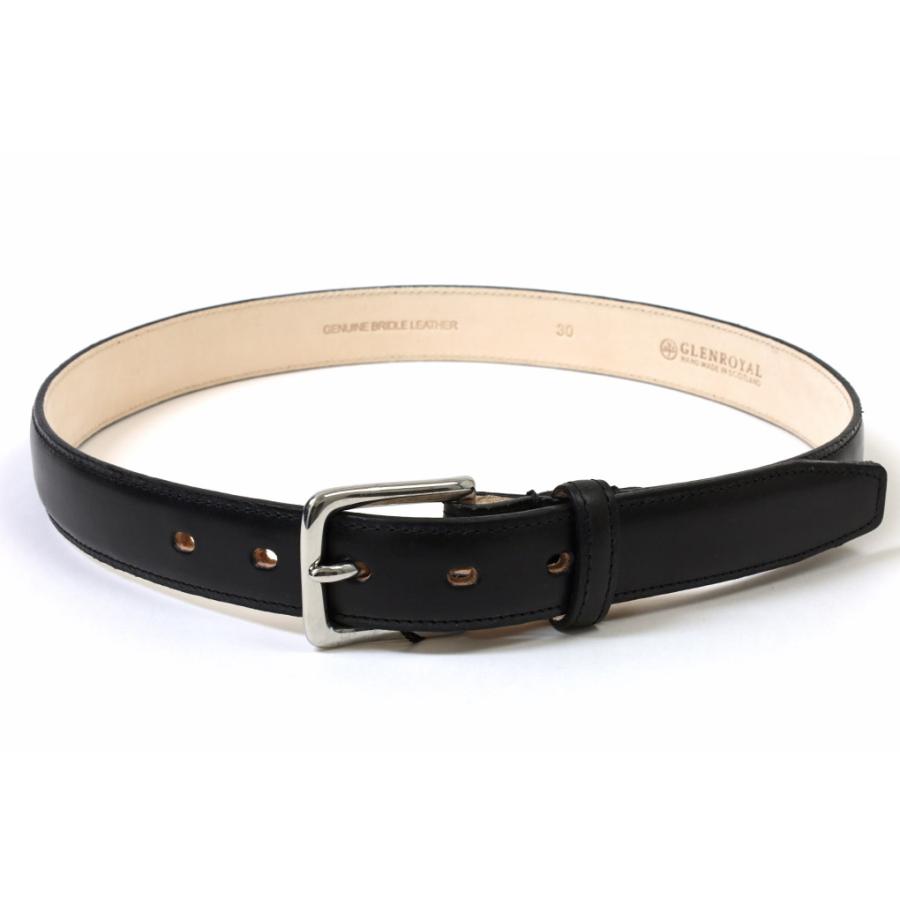 グレンロイヤル　GLEN　ハーネスベルト グレンロイヤル ハーネスベルト 29mm ニューブラック ブライドルレザー