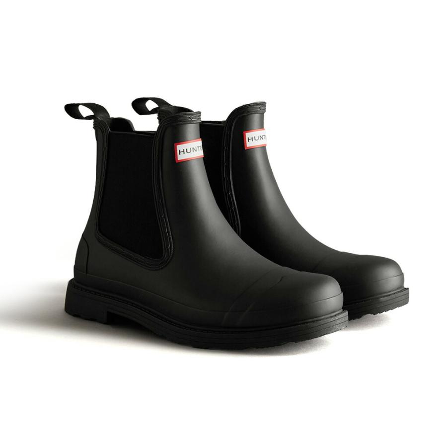 ハンター メンズ コマンド チェルシーブーツ ブラック HUNTER MENS