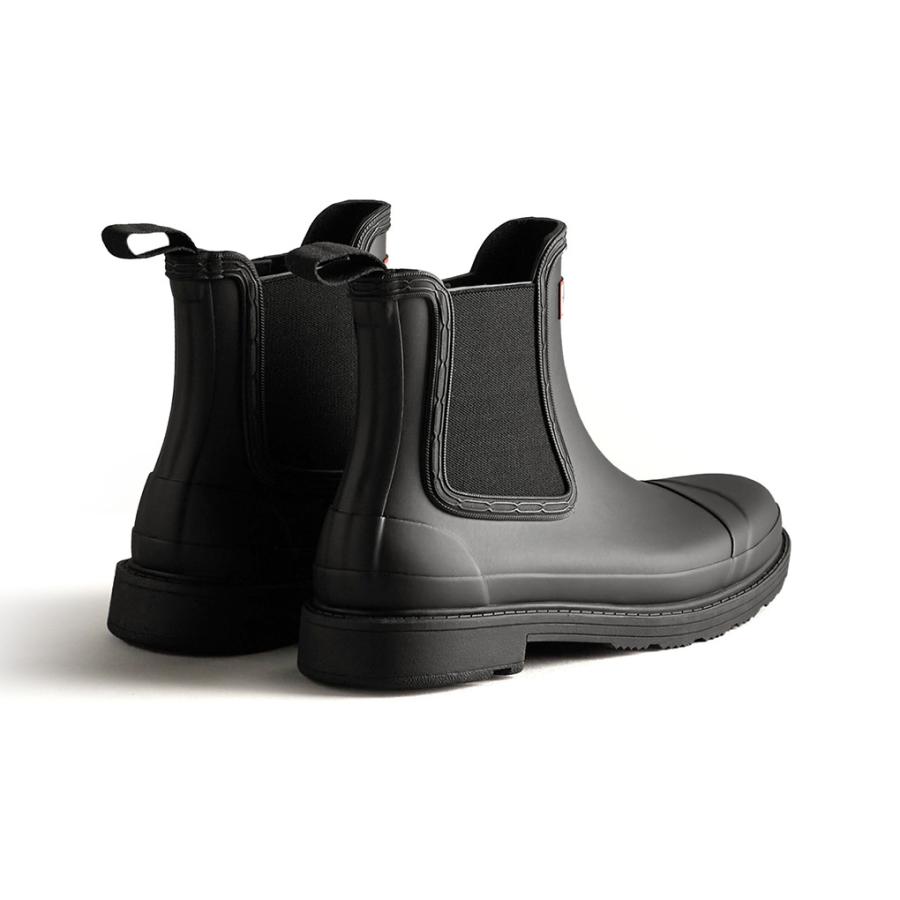 季節のおすすめ商品 ハンター ウーマンズ コマンド チェルシーブーツ ブラック Hunter Womens Commando Chelsea Boots Wfs1018rma Blk レインブーツ サイズ Uk5 24 0cm Kineperformance Fr