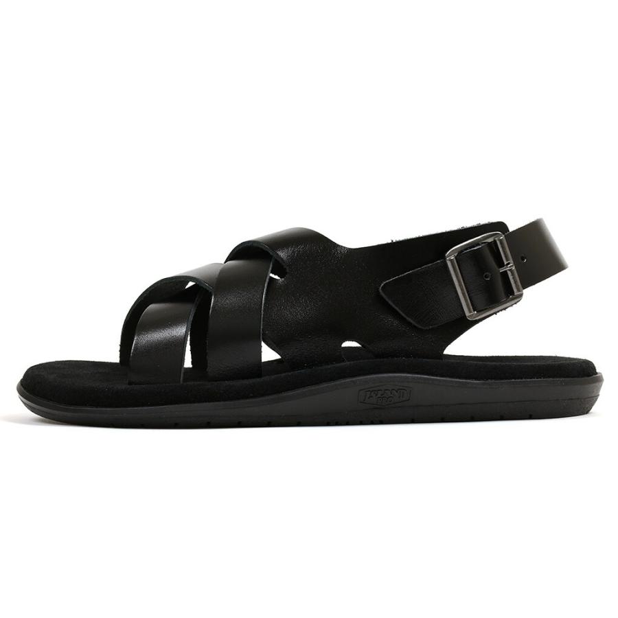  SLIPPER PB408 ブラック×ブラックスエード サンダル アイランドスリッパ サンダル PB408 ブラック×ブラックスエード