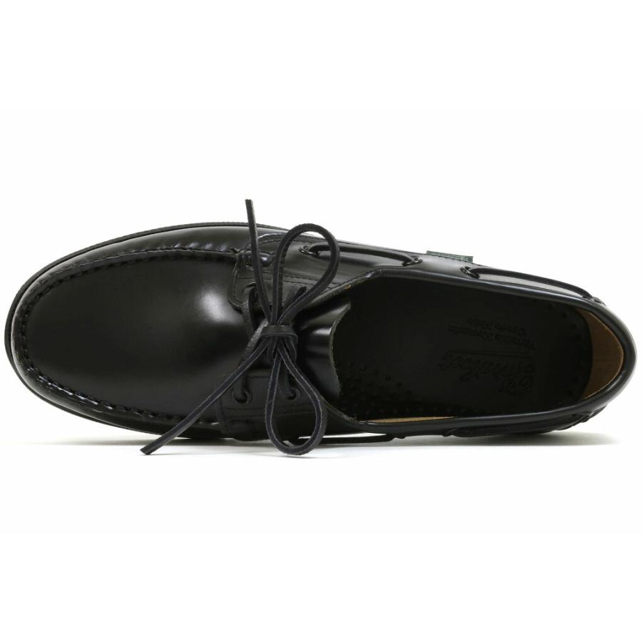 パラブーツ デッキシューズ バース ガラスレザー ブラック （Paraboot