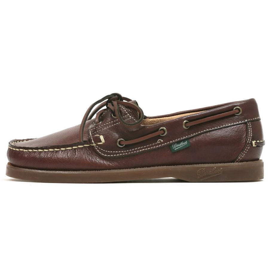 パラブーツ　デッキシューズ　バース　ディアスキン　ボルドー（レッドブラウン）　（Paraboot　BARTH　MIEL-CERF　BORDEAUX）｜crispin3319｜02