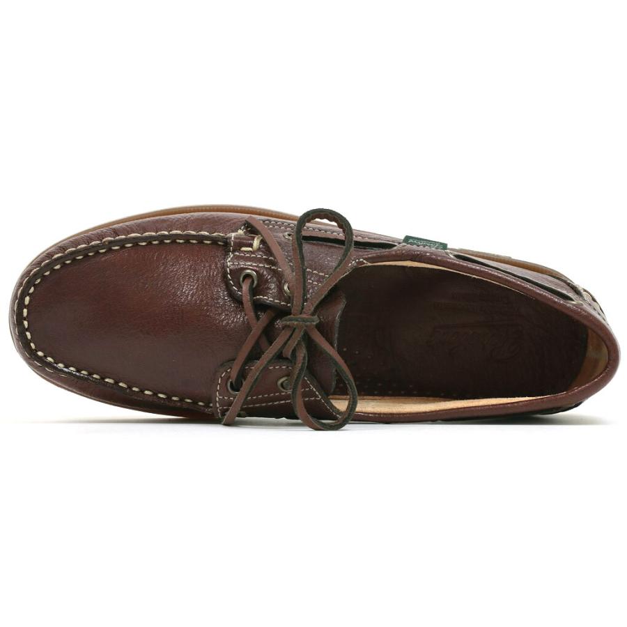 パラブーツ　デッキシューズ　バース　ディアスキン　ボルドー（レッドブラウン）　（Paraboot　BARTH　MIEL-CERF　BORDEAUX）｜crispin3319｜03