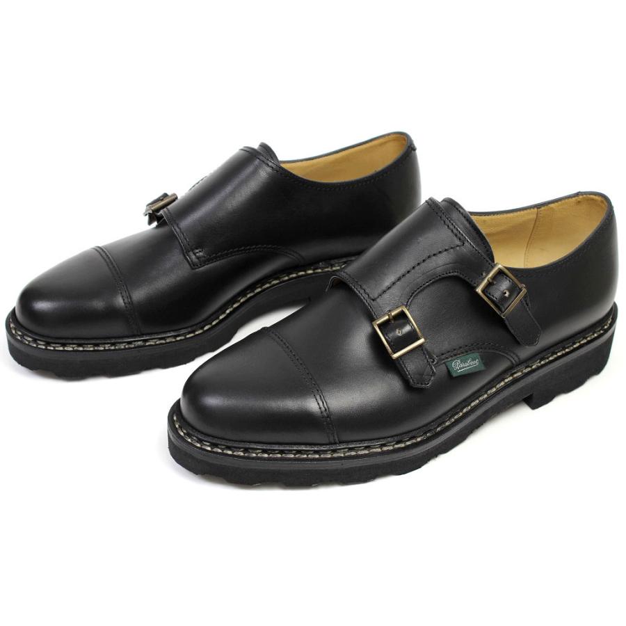 パラブーツ ダブルモンク ウィリアム ブラック （Paraboot WILLIAM 