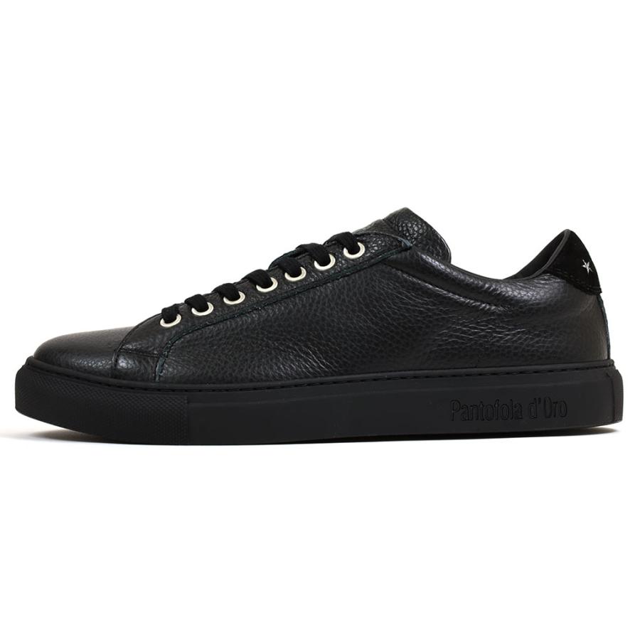 パントフォラドーロ レザースニーカー ブラック Pantofola d'Oro TSL45
