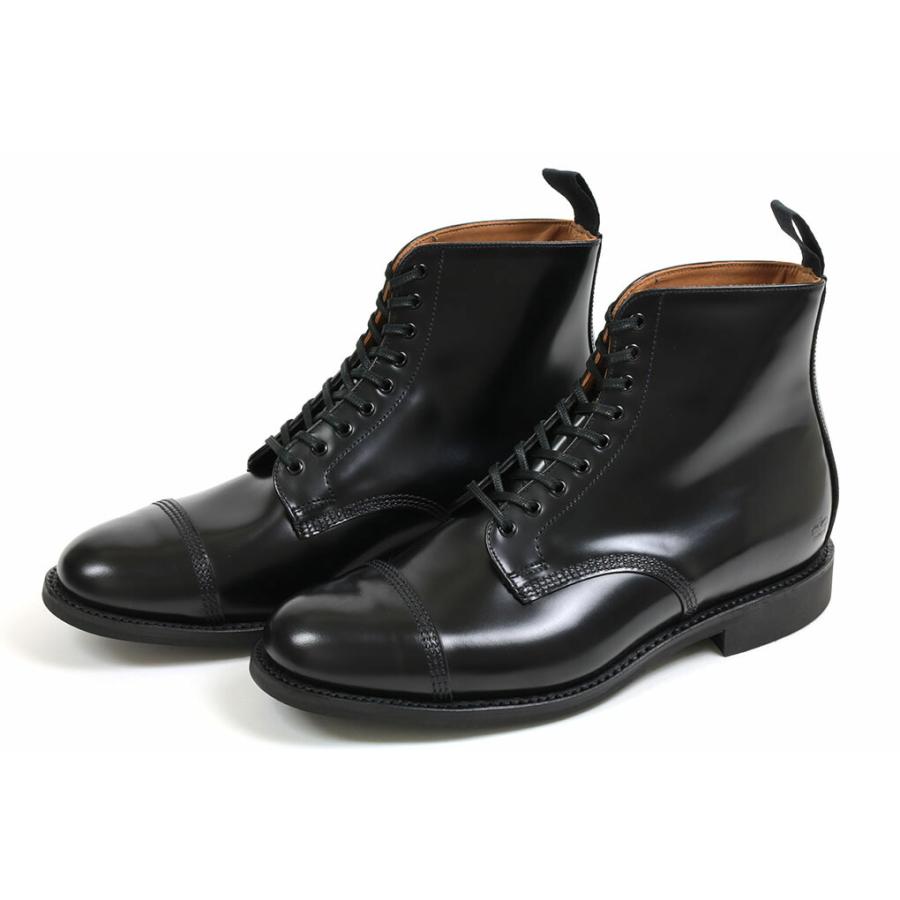 サンダース ミリタリー ダービーブーツ ブラック （Sanders #1595