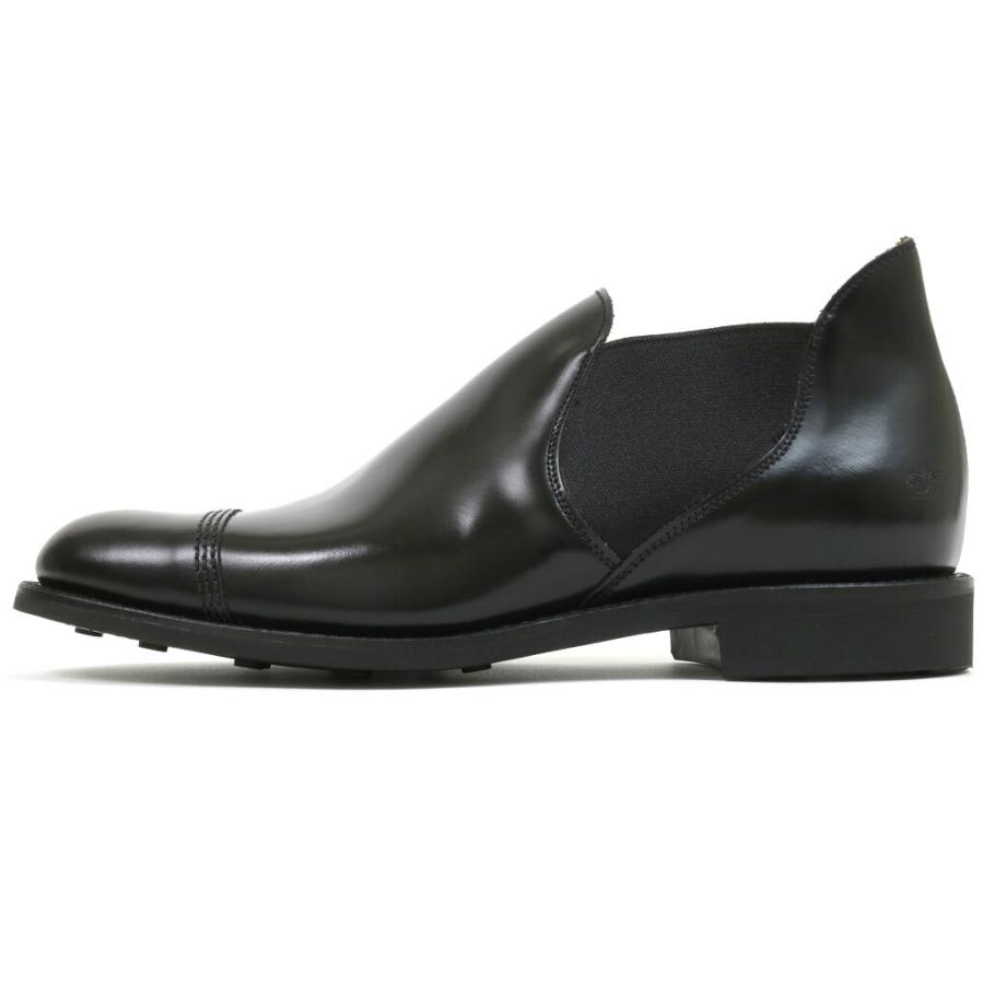 サンダース ミリタリー チェルシー 黒 UK6 SANDERS / サンダース] MILITARY CHELSEA BOOT ミリタリー