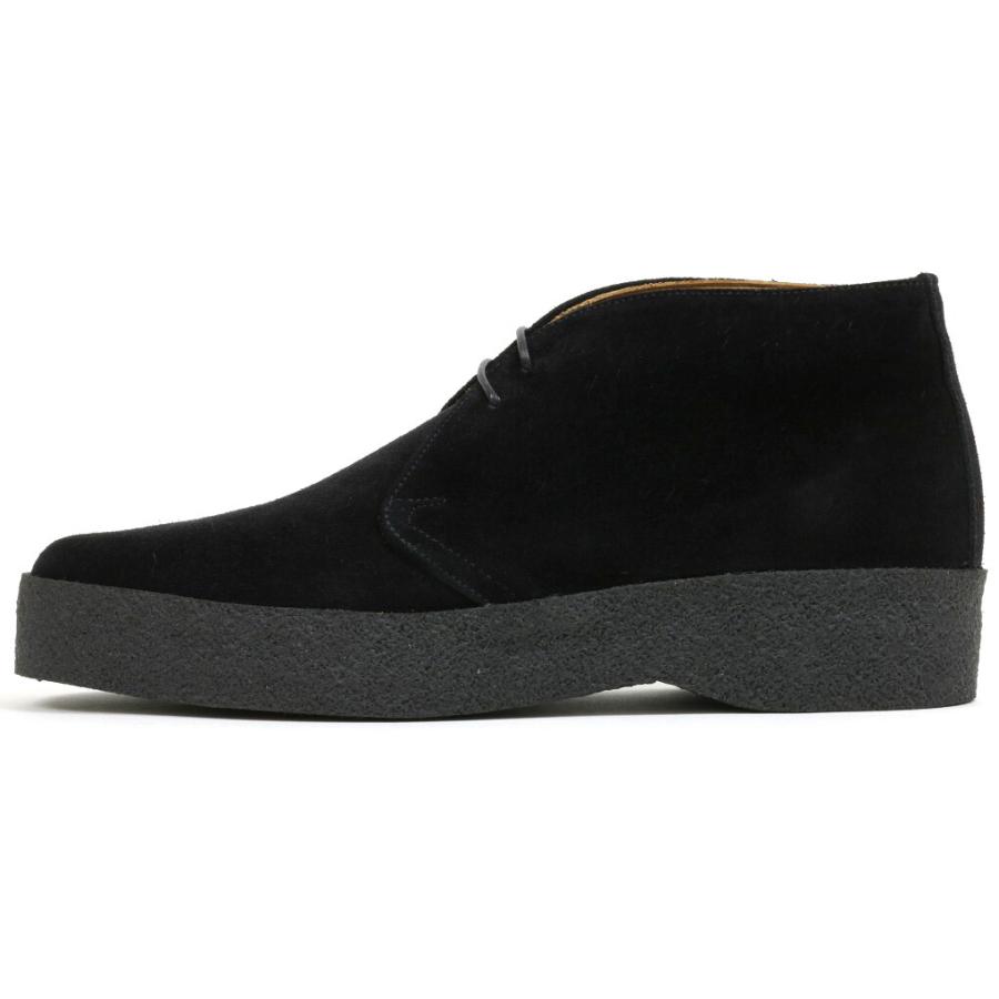 サンダース　マッドガード　ブリットチャッカ　ブラックスエード　（Sanders　#9877　Brit　Chukka　Black　Suede）｜crispin3319｜02