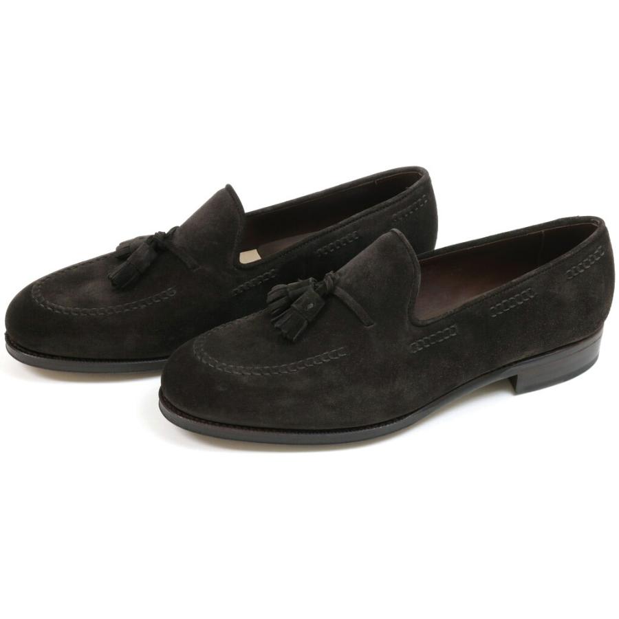 TLBタッセルローファー黒7 TLB タッセルローファー ランカスター カストリーノ ダークブラウン