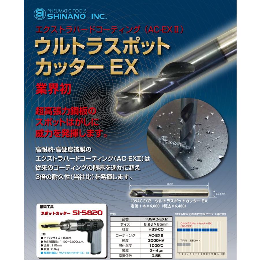 信濃機販（シナノ）ウルトラスポットカッターEX 139AC-EX2