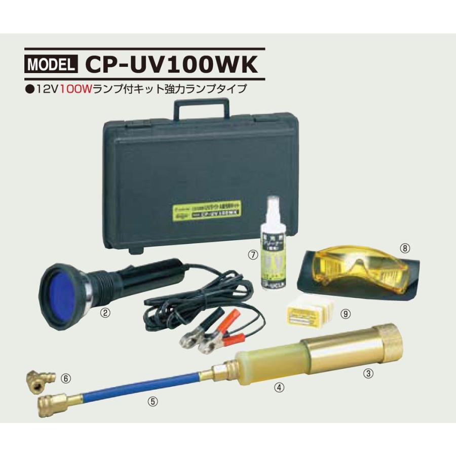 デンゲン リークキットランプ付キット CP-UV100WK