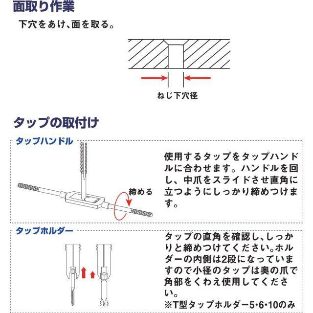 ライト精機 ハンドタップ ねじ径:M9 ピッチ:1.25 先タップ 並 ライト精機 ハンドタップ ねじ径:M9 ピッチ:1.25 先タップ 並
