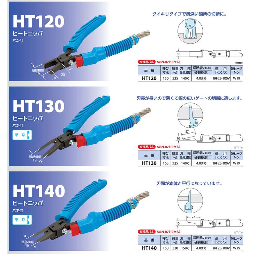 MERRY（室本鉄工） 室本鉄工 メリー 樹脂専用ヒートニッパ HT140 