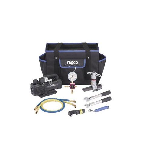 イチネン TASCO エアコン工具セット TA23AB 真空ポンプ逆止弁付 ほか 空調工具セット エアコン工具セット 1個 TA23AB イチネンTASCO