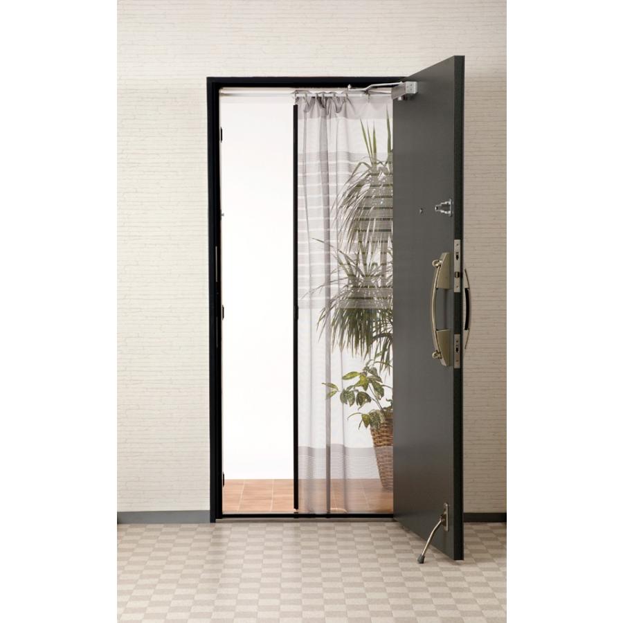 全開式 玄関用取り付け簡単網戸 TQ-2 805759 虫よけ 省エネ 網戸 玄関