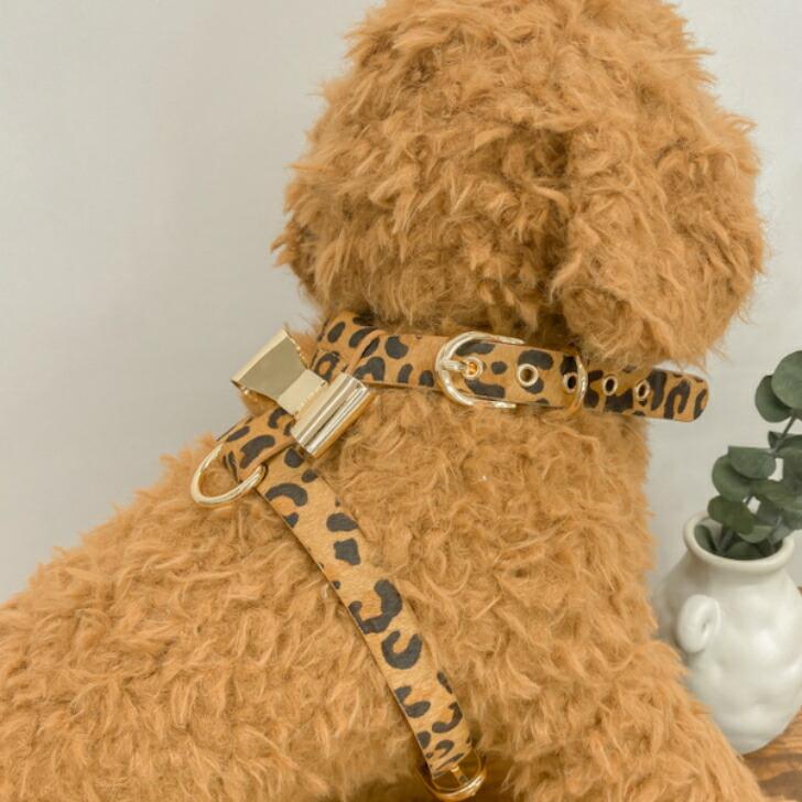 ペットハーネス 本革 牛革 犬用ハーネス おしゃれ 小型犬 中型犬 猫