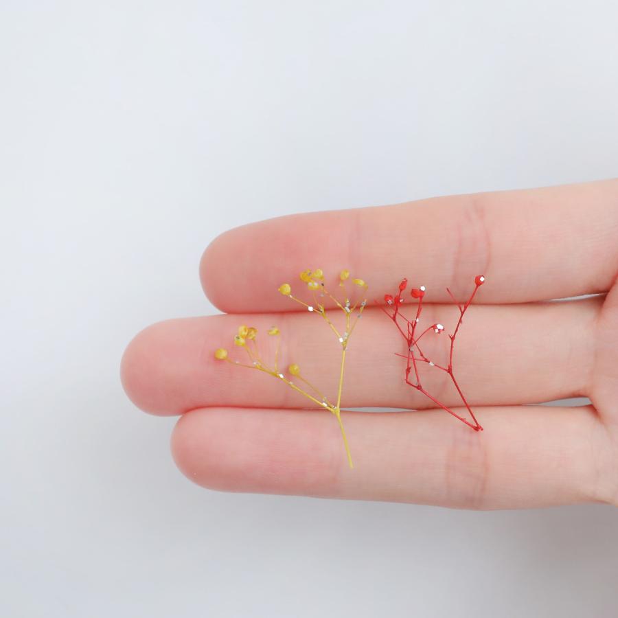 小分け ドライフラワー かすみ草 ソフトミニカスミ草 ラメ入り 白 6色