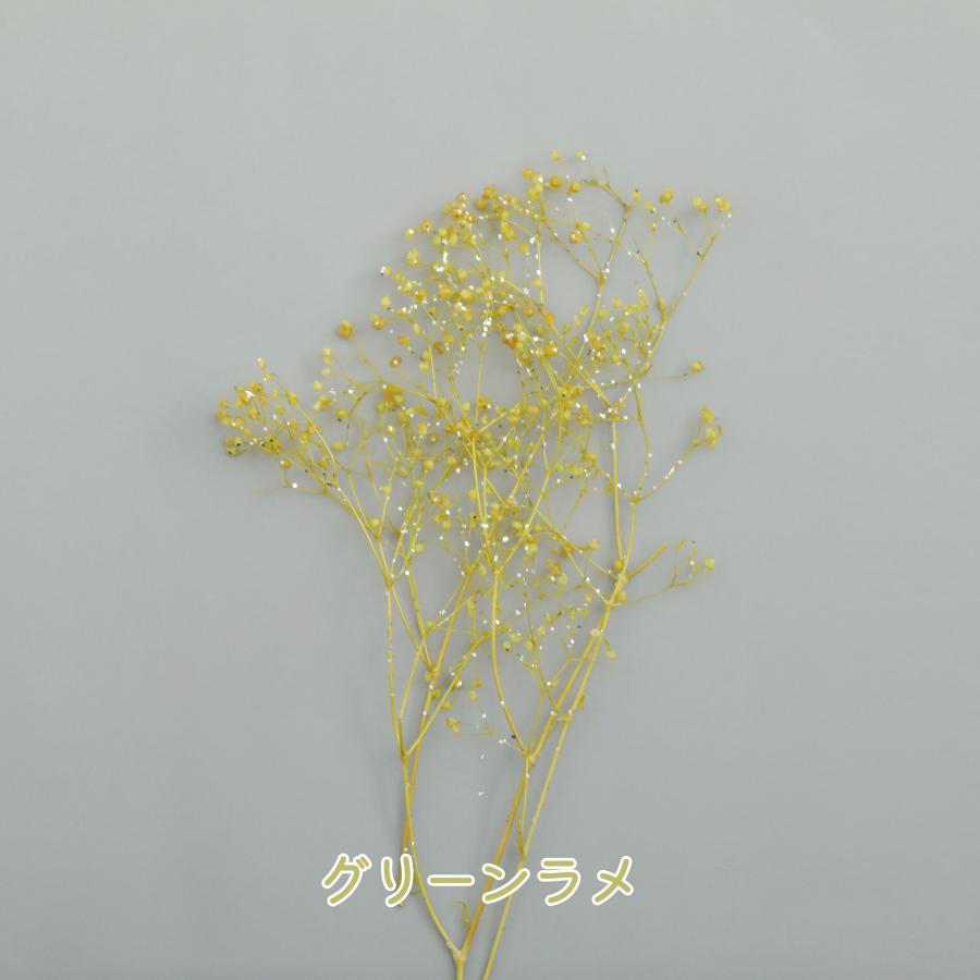 小分け ドライフラワー かすみ草 ソフトミニカスミ草 ラメ入り 白 6色
