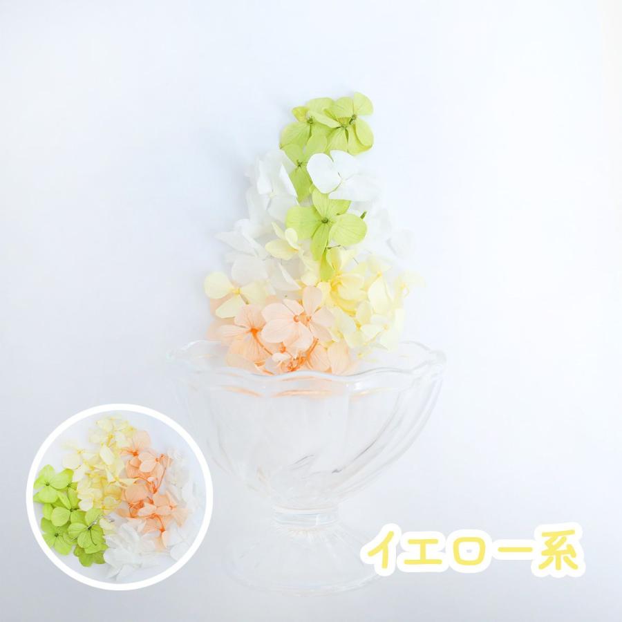 小分け 花材】あじさい 4色セット 少量 プリザーブド ドライフラワー